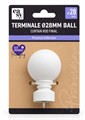 TERMINALE Ø28MM BALL BIANCO