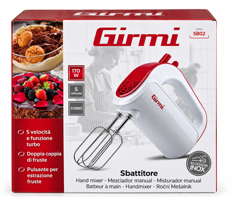 SBATTITORE 170W BIANCO/ROSSO