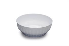INSALATIERA PLASTICA CM.28 COSTOLATA BIANCA